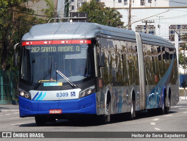 Next Mobilidade - ABC Sistema de Transporte 8309 na cidade de São Bernardo do Campo, São Paulo, Brasil, por Heitor de Sena Sapaterro. Número da foto: #13260766.