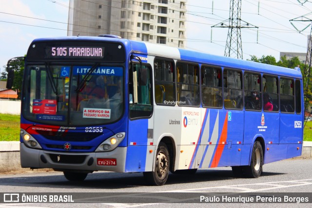 Litorânea Transportes Coletivos 82.553 na cidade de São José dos Campos, São Paulo, Brasil, por Paulo Henrique Pereira Borges. Número da foto: #13260209.