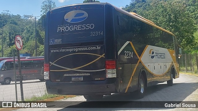 Viação Progresso 32314 na cidade de Petrópolis, Rio de Janeiro, Brasil, por Gabriel Sousa. Número da foto: #13259812.