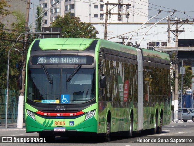 Next Mobilidade - ABC Sistema de Transporte 8605 na cidade de São Bernardo do Campo, São Paulo, Brasil, por Heitor de Sena Sapaterro. Número da foto: #13260763.