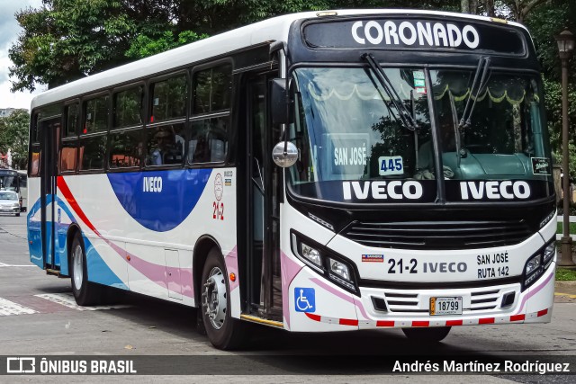 Transportes Coronado 21-2 na cidade de San José, San José, Costa Rica, por Andrés Martínez Rodríguez. Número da foto: #13260654.
