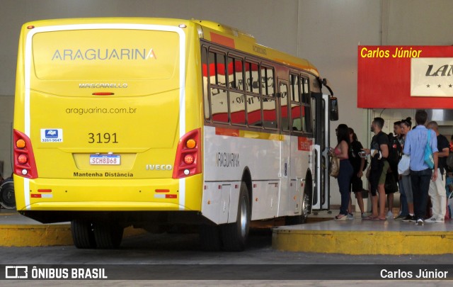 Viação Araguarina 3191 na cidade de Goiânia, Goiás, Brasil, por Carlos Júnior. Número da foto: #13259425.