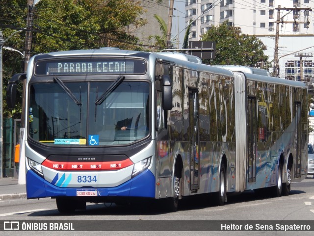 Next Mobilidade - ABC Sistema de Transporte 8334 na cidade de São Bernardo do Campo, São Paulo, Brasil, por Heitor de Sena Sapaterro. Número da foto: #13260761.