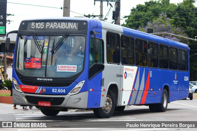 Litorânea Transportes Coletivos 82.604 na cidade de São José dos Campos, São Paulo, Brasil, por Paulo Henrique Pereira Borges. Número da foto: #13260214.