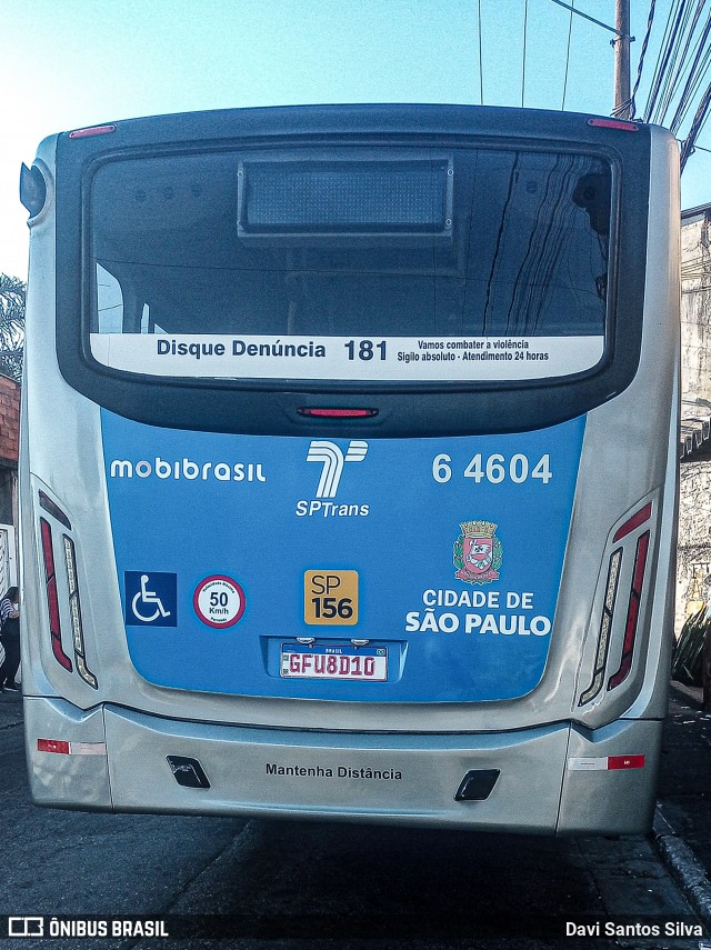 Viação Paratodos > São Jorge > Metropolitana São Paulo > Mobibrasil 6 4604 na cidade de São Paulo, São Paulo, Brasil, por Davi Santos Silva. Número da foto: #13260817.