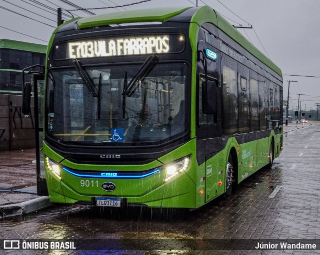 Nortran Transportes Coletivos 9011 na cidade de Porto Alegre, Rio Grande do Sul, Brasil, por Júnior Wandame. Número da foto: #13259929.