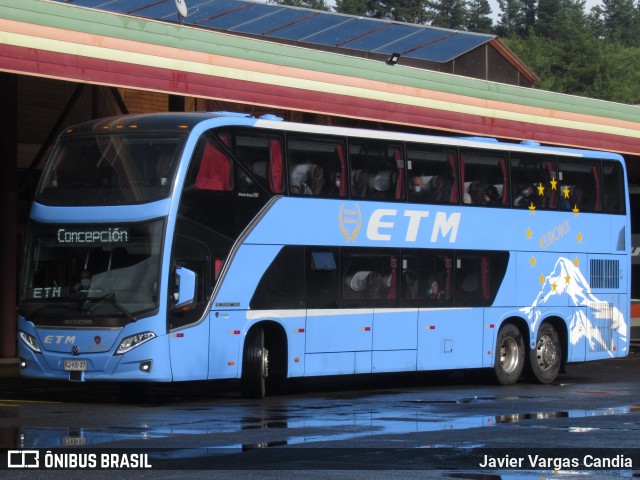 ETM - Empresa de Transporte Maullín 205 na cidade de Temuco, Cautín, Araucanía, Chile, por Javier Vargas Candia. Número da foto: #13260437.