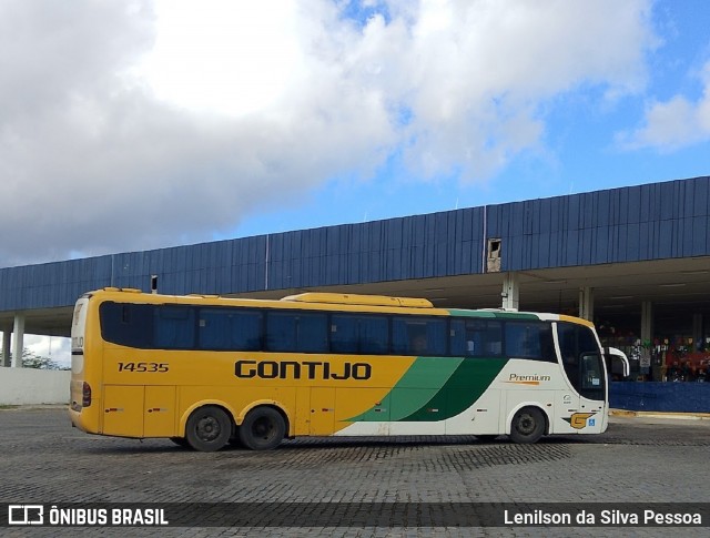 Empresa Gontijo de Transportes 14535 na cidade de Caruaru, Pernambuco, Brasil, por Lenilson da Silva Pessoa. Número da foto: #13260509.