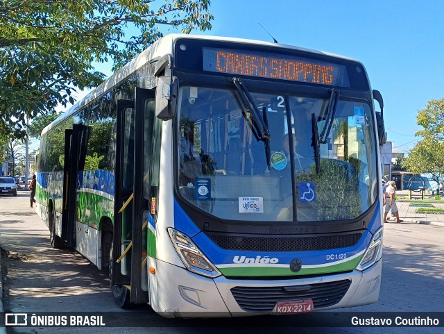 Viação União DC 1.122 na cidade de Duque de Caxias, Rio de Janeiro, Brasil, por Gustavo Coutinho. Número da foto: #13258886.