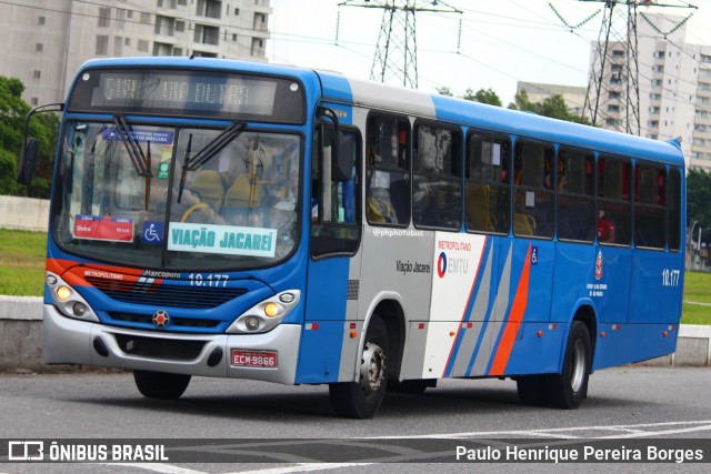 Viação Jacareí 10.177 na cidade de São José dos Campos, São Paulo, Brasil, por Paulo Henrique Pereira Borges. Número da foto: #13260181.