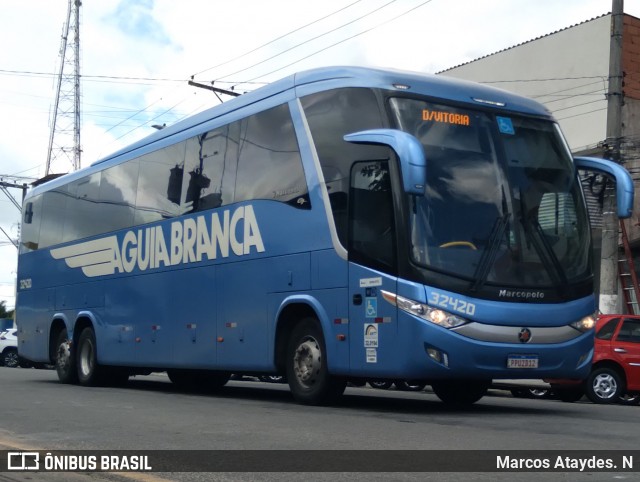 Viação Águia Branca 32420 na cidade de Linhares, Espírito Santo, Brasil, por Marcos Ataydes. N. Número da foto: #13260299.
