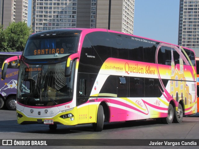 Queilen Bus 116 na cidade de Santiago, Santiago, Metropolitana de Santiago, Chile, por Javier Vargas Candia. Número da foto: #13260428.