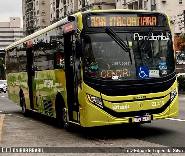 Viação Pendotiba 2.1.035 na cidade de Niterói, Rio de Janeiro, Brasil, por Luiz Eduardo Lopes da Silva. Número da foto: #13260794.
