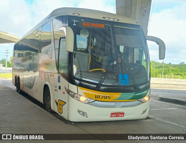 Empresa Gontijo de Transportes 18785 na cidade de Aracaju, Sergipe, Brasil, por Gladyston Santana Correia. Número da foto: #13260734.