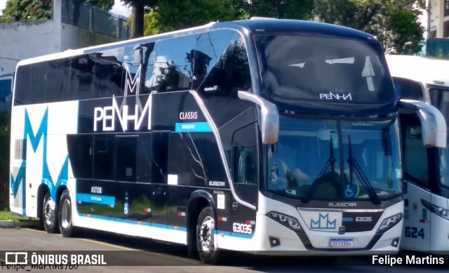Empresa de Ônibus Nossa Senhora da Penha 63035 na cidade de Santana do Livramento, Rio Grande do Sul, Brasil, por Felipe Martins. Número da foto: #13187632.