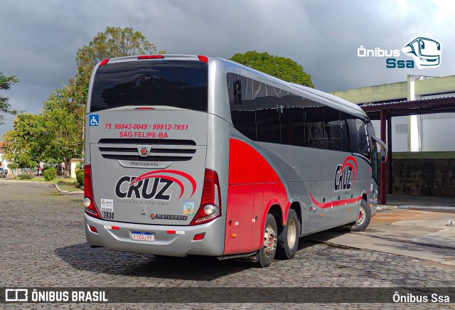 Cruz Viagens e Turismo 2834 na cidade de Amargosa, Bahia, Brasil, por Ônibus Ssa. Número da foto: #13188697.