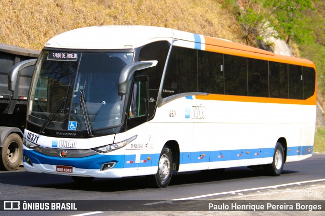 Expresso União 10371 na cidade de Piraí, Rio de Janeiro, Brasil, por Paulo Henrique Pereira Borges. Número da foto: #13188117.