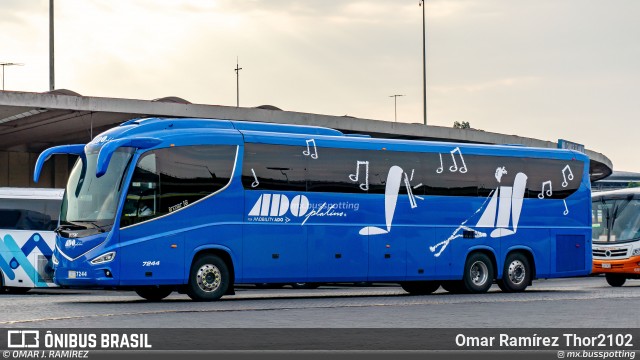 ADO - Autobuses de Oriente 7244 na cidade de Venustiano Carranza, Ciudad de México, México, por Omar Ramírez Thor2102. Número da foto: #13187410.