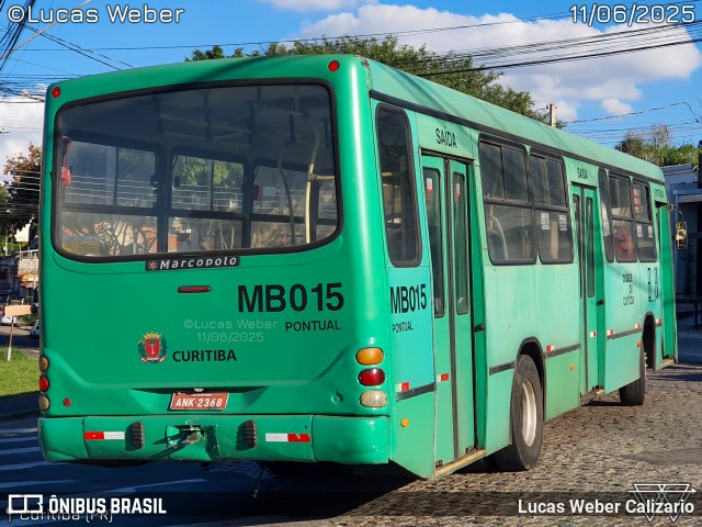Auto Viação Mercês MB015 na cidade de Curitiba, Paraná, Brasil, por Lucas Weber Calizario. Número da foto: #13189168.
