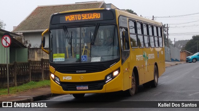 VCG - Viação Campos Gerais 1451 na cidade de Ponta Grossa, Paraná, Brasil, por Kallel Dos Santos. Número da foto: #13187427.