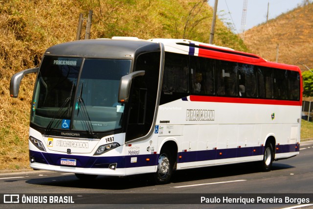 Viação Piracicabana 1497 na cidade de Piraí, Rio de Janeiro, Brasil, por Paulo Henrique Pereira Borges. Número da foto: #13188106.