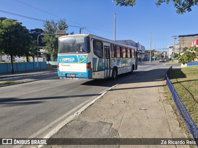TRANSA - Transa Transporte Coletivo 728 na cidade de Três Rios, Rio de Janeiro, Brasil, por Zé Ricardo Reis. Número da foto: #13188577.
