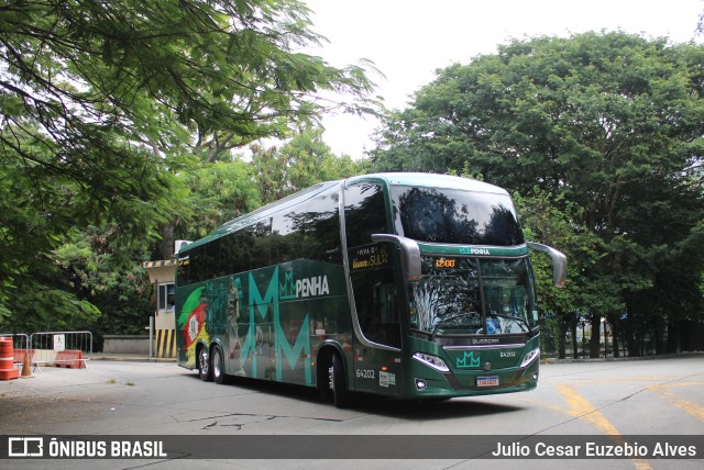 Empresa de Ônibus Nossa Senhora da Penha 64202 na cidade de São Paulo, São Paulo, Brasil, por Julio Cesar Euzebio Alves. Número da foto: #13189327.