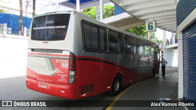 Empresa de Ônibus Pássaro Marron 5726 na cidade de Aparecida, São Paulo, Brasil, por Alex Ramos Ribeiro. Número da foto: #13189425.