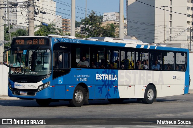 Viação Estrela RJ 177.040 na cidade de Niterói, Rio de Janeiro, Brasil, por Matheus Souza. Número da foto: #13189206.