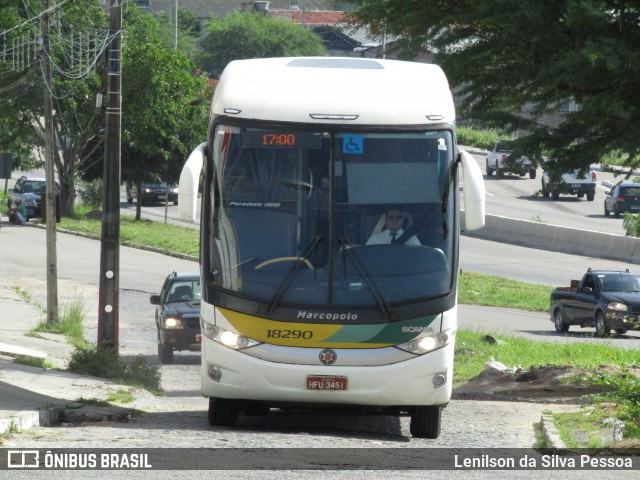 Empresa Gontijo de Transportes 18290 na cidade de Caruaru, Pernambuco, Brasil, por Lenilson da Silva Pessoa. Número da foto: #13187972.