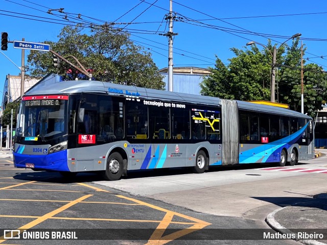Next Mobilidade - ABC Sistema de Transporte 8304 na cidade de São Bernardo do Campo, São Paulo, Brasil, por Matheus Ribeiro. Número da foto: #13189482.