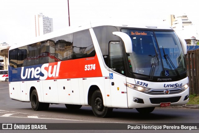Unesul de Transportes 5374 na cidade de Porto Alegre, Rio Grande do Sul, Brasil, por Paulo Henrique Pereira Borges. Número da foto: #13188089.
