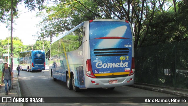 Viação Cometa 15143 na cidade de São Paulo, São Paulo, Brasil, por Alex Ramos Ribeiro. Número da foto: #13189367.