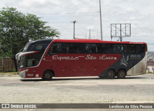Expresso São Luiz 7810 na cidade de Caruaru, Pernambuco, Brasil, por Lenilson da Silva Pessoa. Número da foto: #13187997.