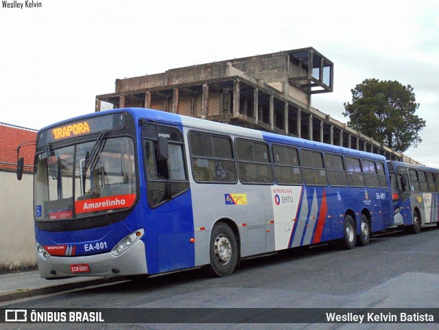 Expresso Amarelinho EA-801 na cidade de Sorocaba, São Paulo, Brasil, por Weslley Kelvin Batista. Número da foto: #13187737.