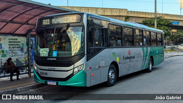 Auto Viação Urubupungá 00248 na cidade de Osasco, São Paulo, Brasil, por João Gabriel. Número da foto: #13187371.