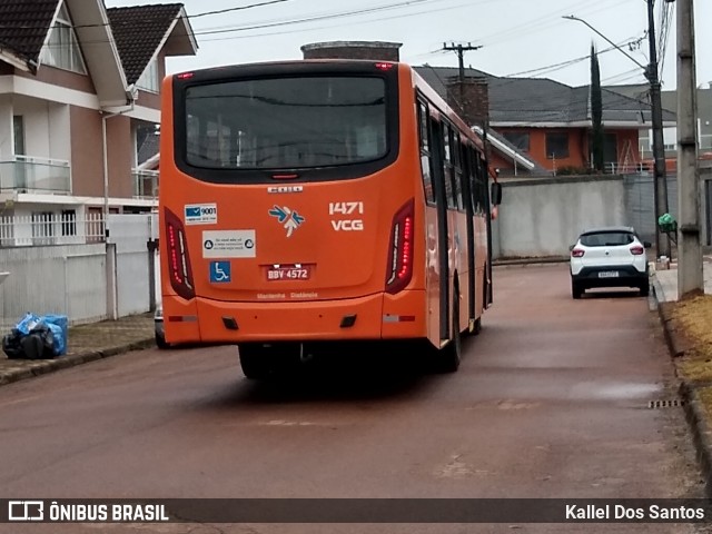VCG - Viação Campos Gerais 1471 na cidade de Ponta Grossa, Paraná, Brasil, por Kallel Dos Santos. Número da foto: #13187386.