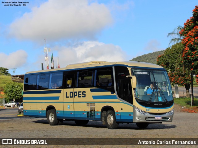 Viação Lopes 680 na cidade de João Monlevade, Minas Gerais, Brasil, por Antonio Carlos Fernandes. Número da foto: #13187812.