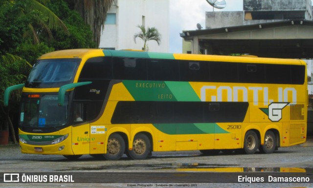 Empresa Gontijo de Transportes 25010 na cidade de Eunápolis, Bahia, Brasil, por Eriques  Damasceno. Número da foto: #13189560.