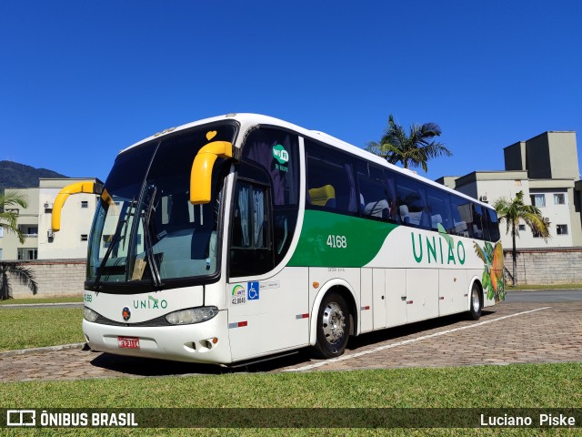 Empresa União de Transportes 4168 na cidade de Jaraguá do Sul, Santa Catarina, Brasil, por Luciano  Piske. Número da foto: #13262488.