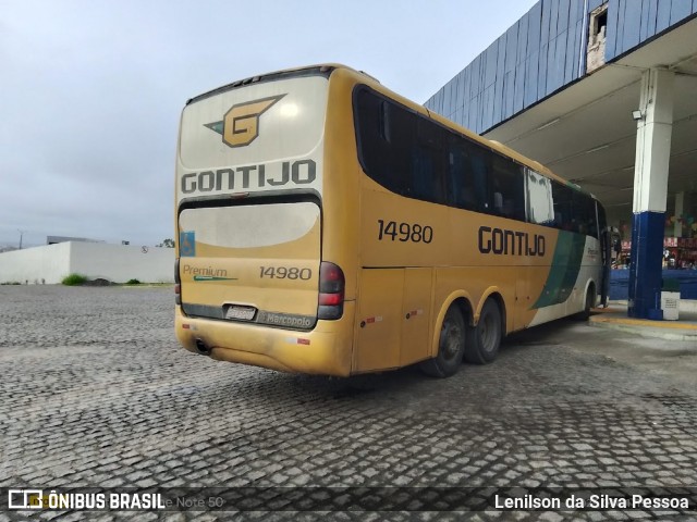 Empresa Gontijo de Transportes 14980 na cidade de Caruaru, Pernambuco, Brasil, por Lenilson da Silva Pessoa. Número da foto: #13263179.