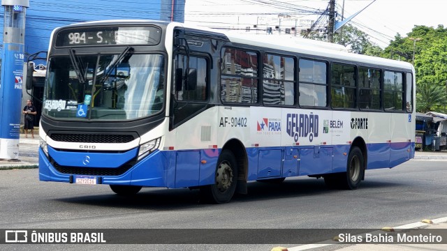 Viação Forte AF-90402 na cidade de Belém, Pará, Brasil, por Silas Bahia Monteiro. Número da foto: #13261115.