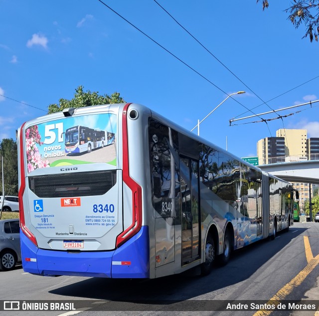 Next Mobilidade - ABC Sistema de Transporte 8340 na cidade de Santo André, São Paulo, Brasil, por Andre Santos de Moraes. Número da foto: #13262534.