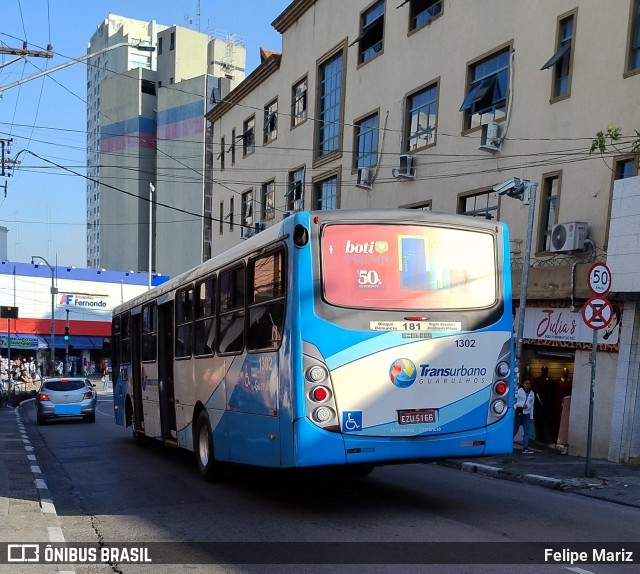 VUG - Viação Urbana Guarulhos 1302 na cidade de Guarulhos, São Paulo, Brasil, por Felipe Mariz. Número da foto: #13261033.