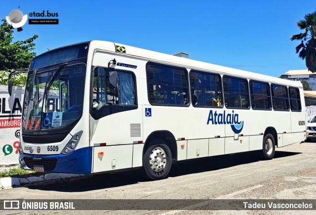 Viação Atalaia Transportes 6509 na cidade de Aracaju, Sergipe, Brasil, por Tadeu Vasconcelos. Número da foto: #13261131.
