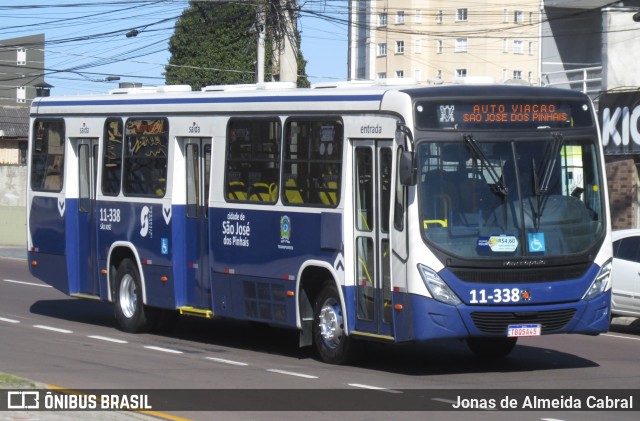 Auto Viação São José dos Pinhais 11-338 na cidade de São José dos Pinhais, Paraná, Brasil, por Jonas de Almeida Cabral. Número da foto: #13262425.