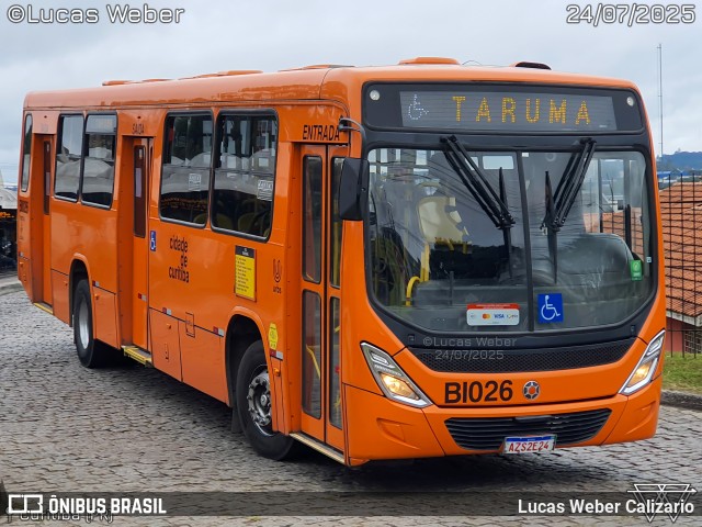 Transporte Coletivo Glória BI026 na cidade de Curitiba, Paraná, Brasil, por Lucas Weber Calizario. Número da foto: #13261198.