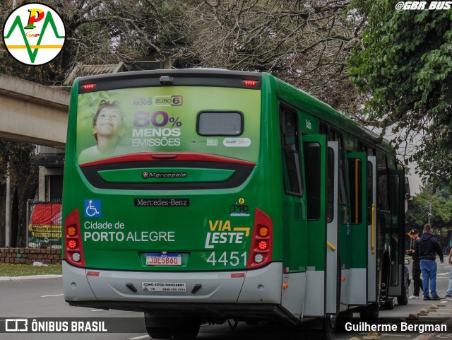 VAP - Viação Alto Petrópolis 4451 na cidade de Porto Alegre, Rio Grande do Sul, Brasil, por Guilherme Bergman. Número da foto: #13261018.