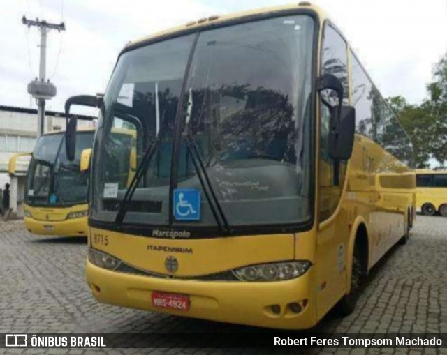 Viação Itapemirim 8715 na cidade de Cachoeiro de Itapemirim, Espírito Santo, Brasil, por Robert Feres Tompsom Machado. Número da foto: #13262487.