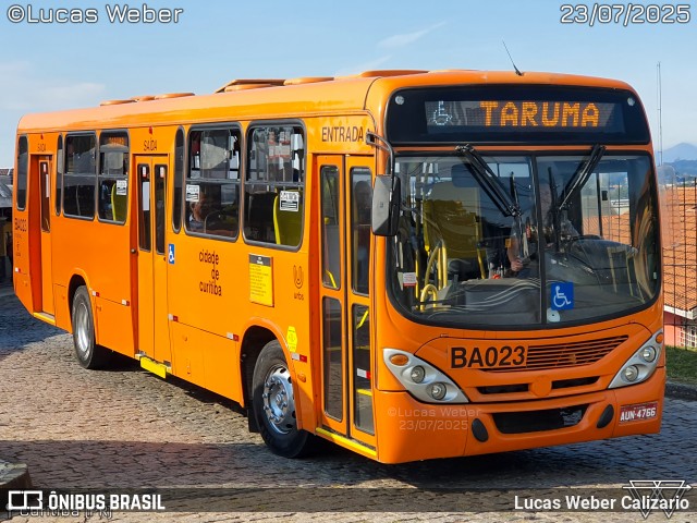 Transporte Coletivo Glória BA023 na cidade de Curitiba, Paraná, Brasil, por Lucas Weber Calizario. Número da foto: #13261192.